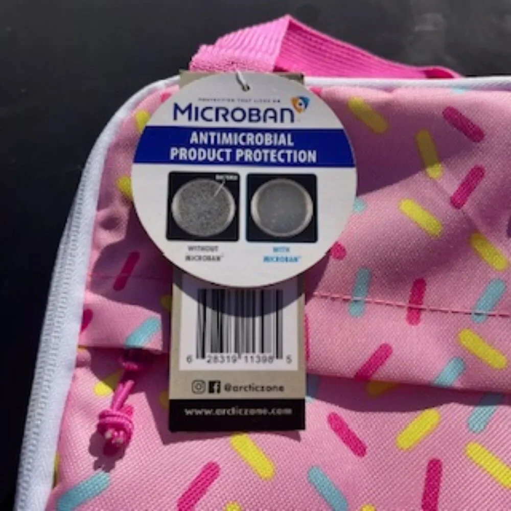 Microban Thermal Insulated Lunch Bag With High Performance Ice Pack . New w Tags